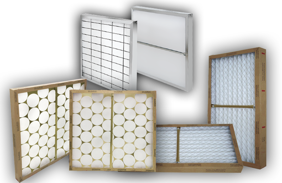 Filtros Manta sintética e Plissados